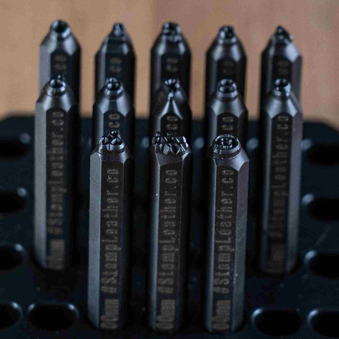 Retro Grade Steel Stamp Set – A–Z and 0–9 for Leather