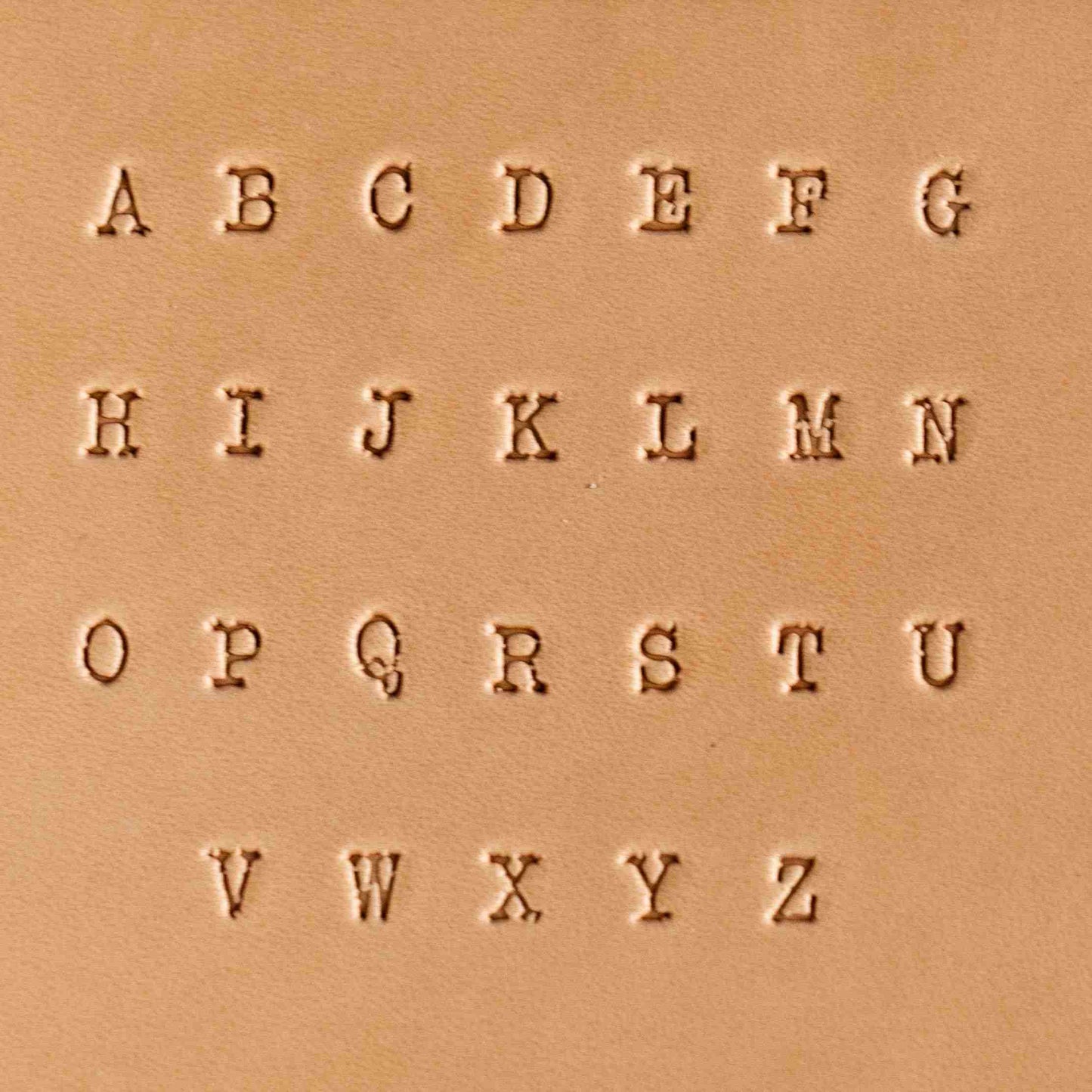 Retro Grade Steel Stamp Set – A–Z and 0–9 for Leather