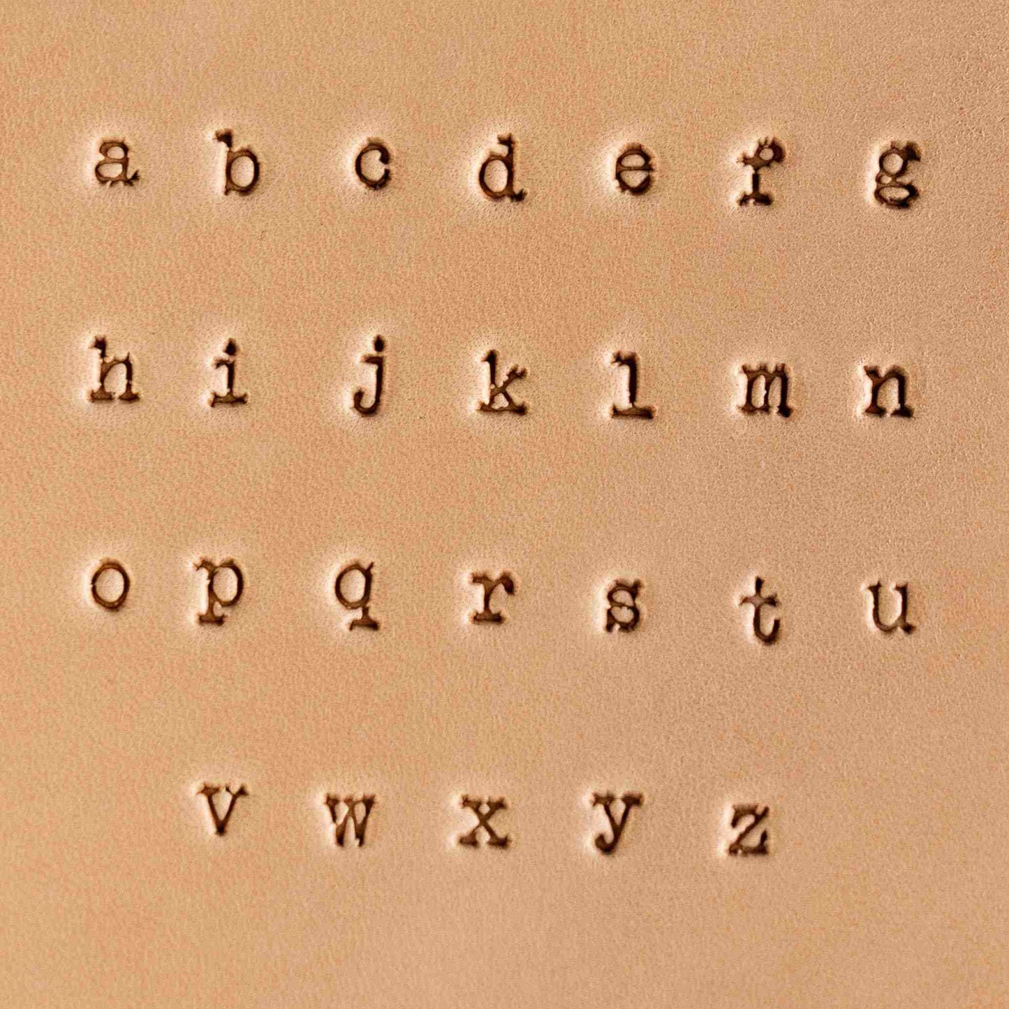 Retro Grade Steel Stamp Set – A–Z and 0–9 for Leather