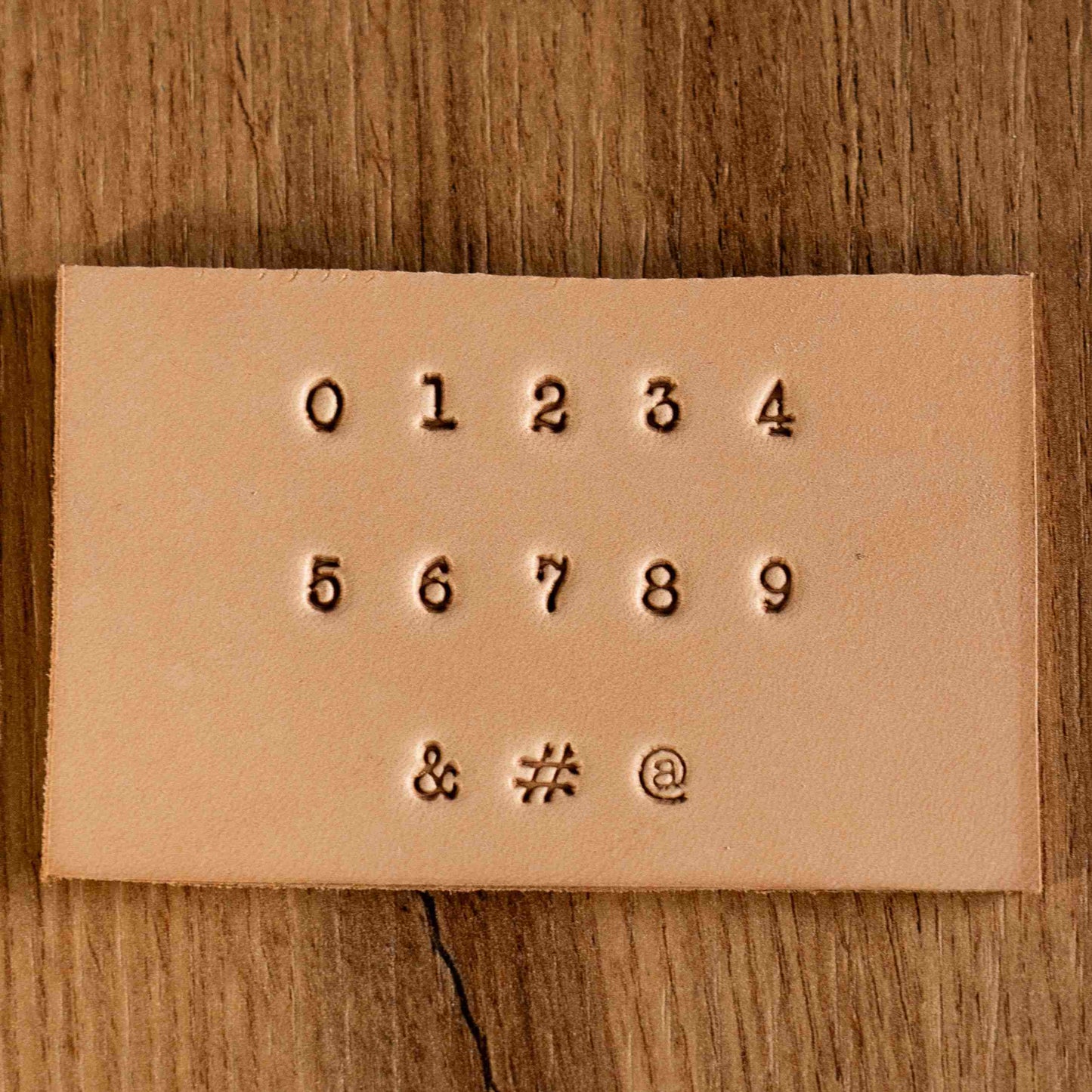 Retro Grade Steel Stamp Set – A–Z and 0–9 for Leather