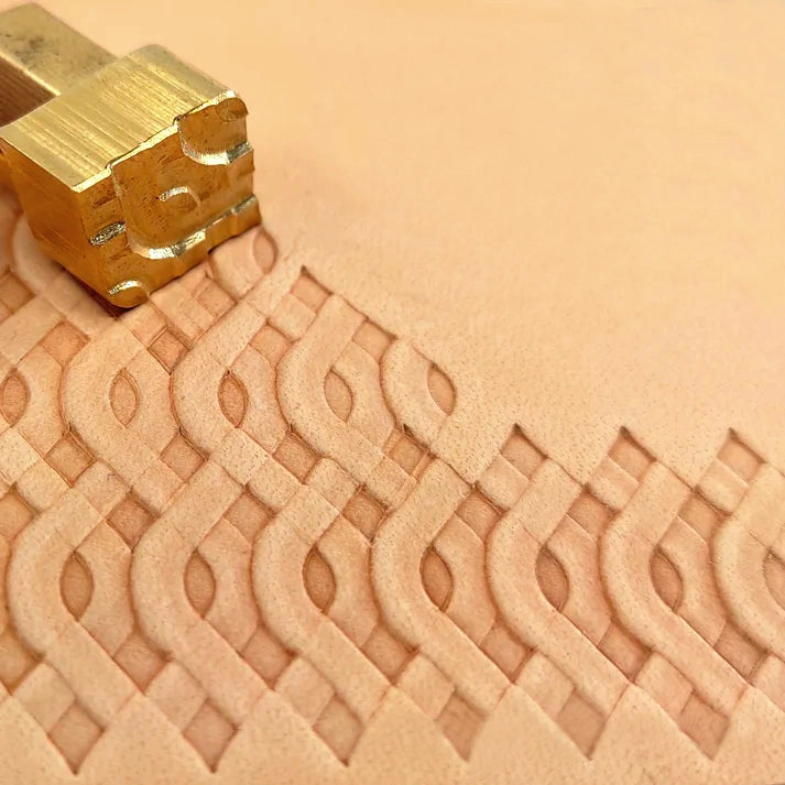 Geometric Leather Stamp – Interlocking