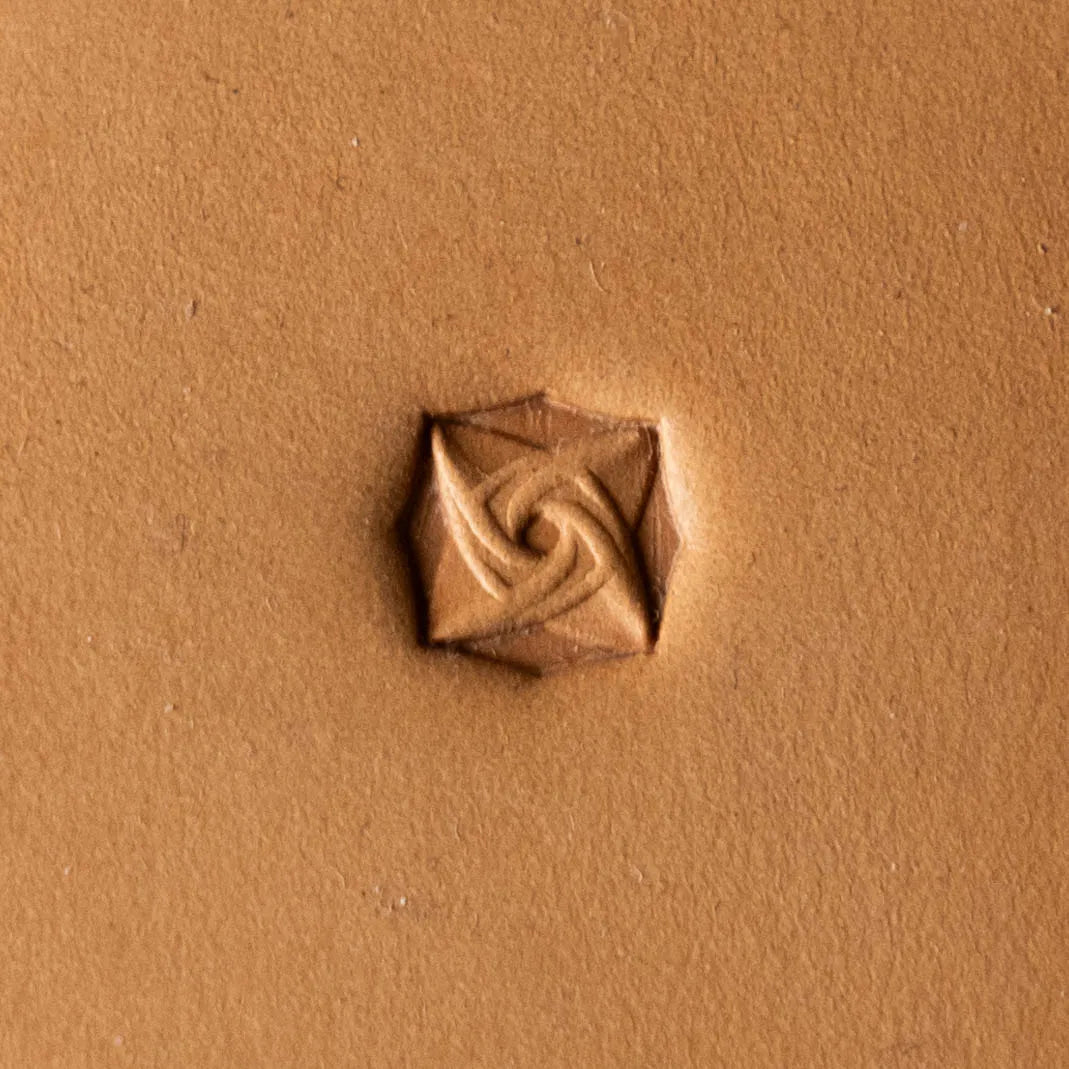 LT254 Geometric Leather Stamping Tool–Spiral Tiles Geometric 10x10mm (2/5" x 2/5")