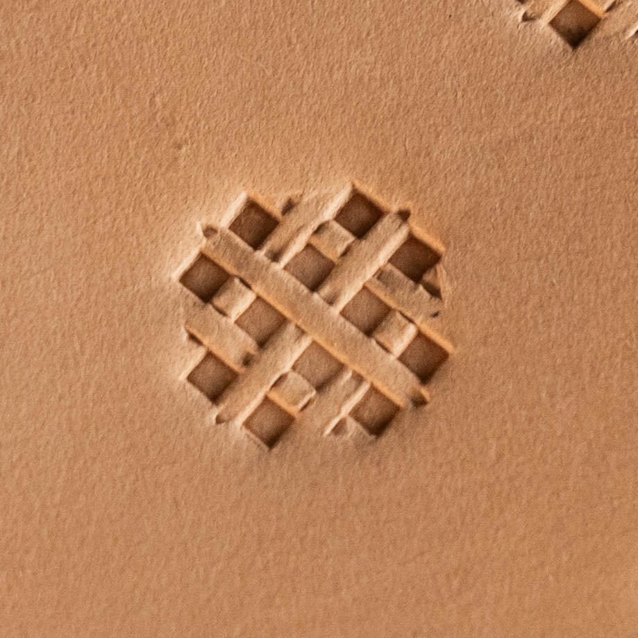 LT306 Basket Weave Leather Stamping Tool–Diamond Grid Basket Weave 15x15mm (7/12" x 7/12")