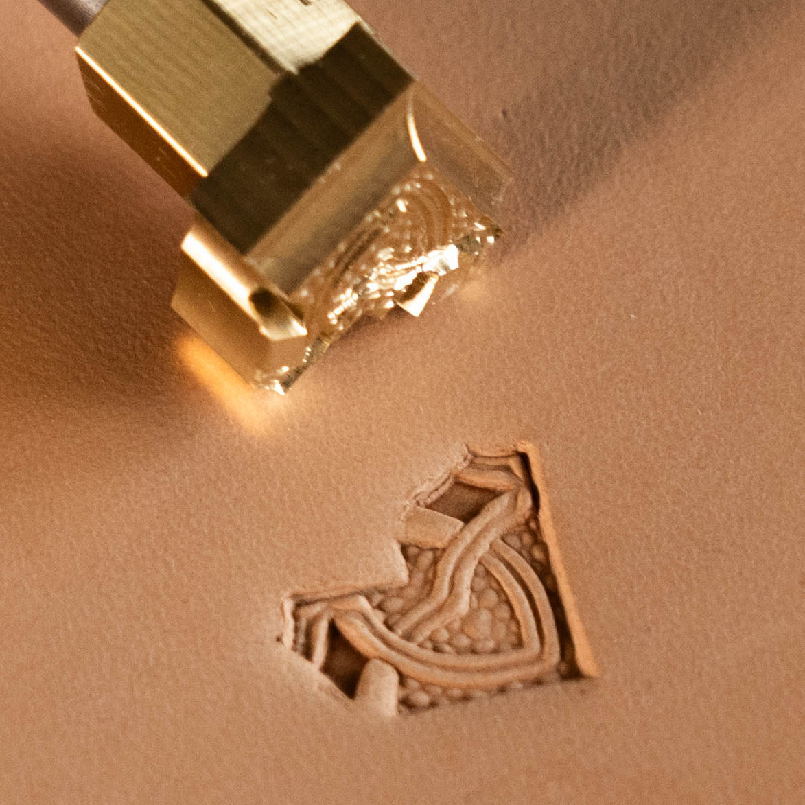 LT521 Geometric Leather Stamping Tool–Interlinked Ovals Border Geometric