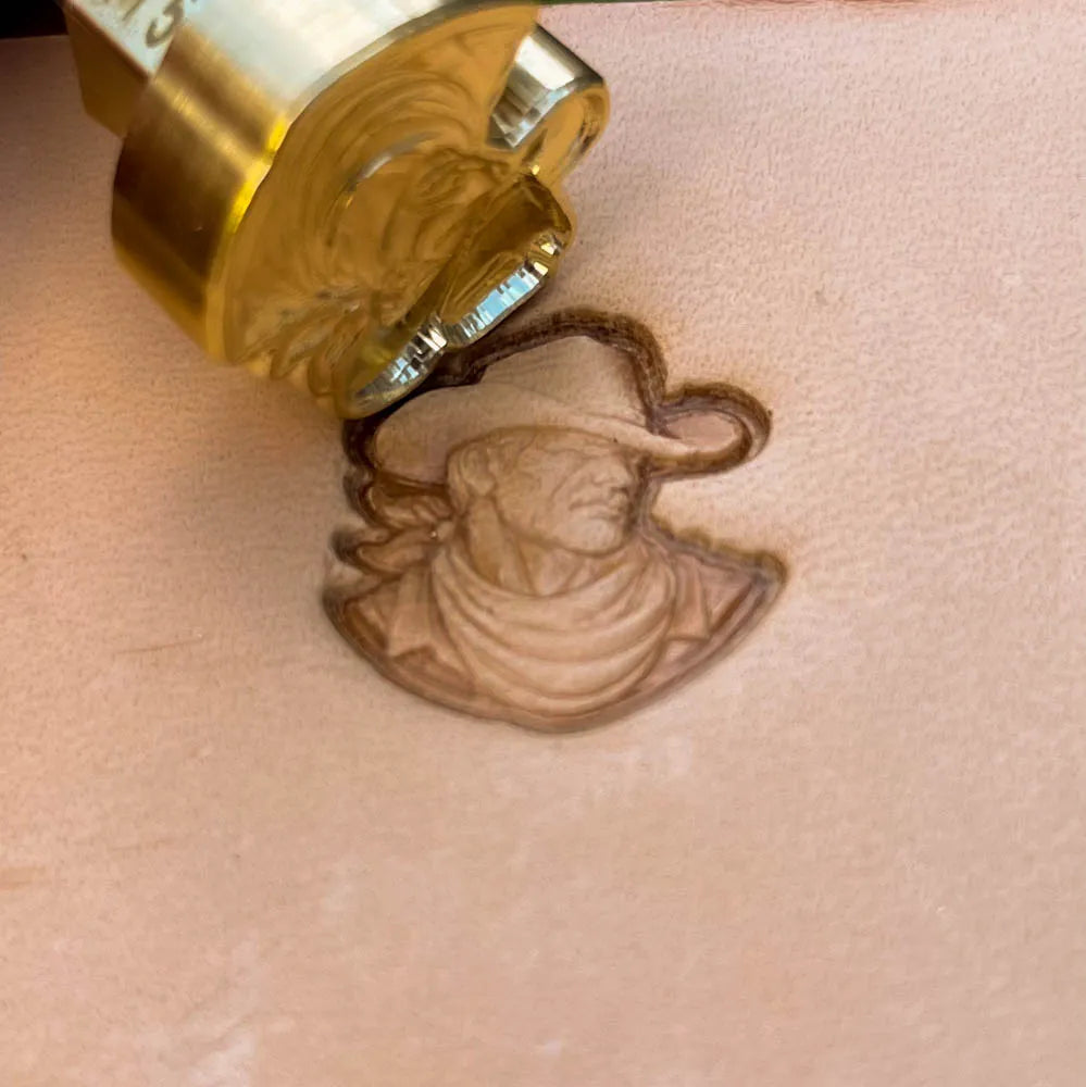 LT534 Cowboy Western Leather Stamping Tool– Cowboy Western 22x20mm (7/8x3/4")