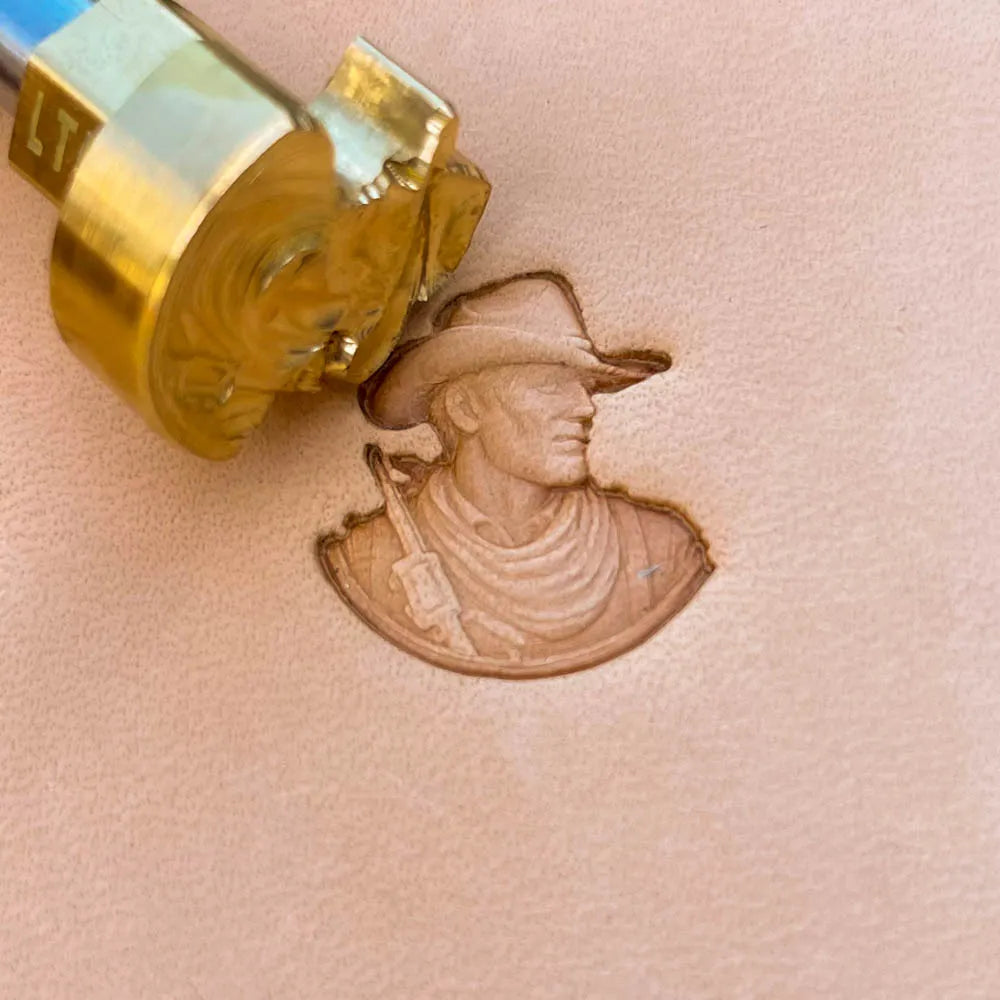 LT535 Cowboy Leather Stamping Tool– Cowboy 22x20mm (13/15" x 11/14")