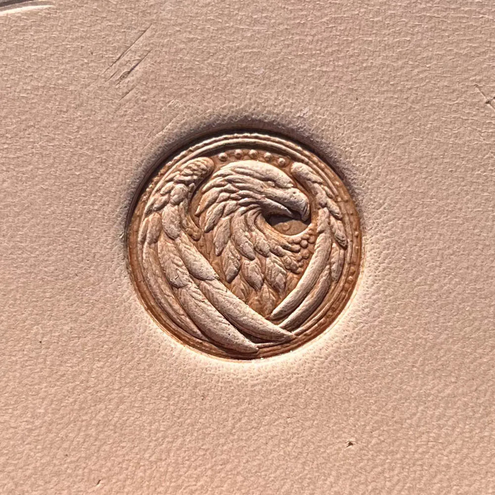 LT538 Eagle Leather Stamping Tool–Stylized Eagle 23x23mm (7/8x7/8")