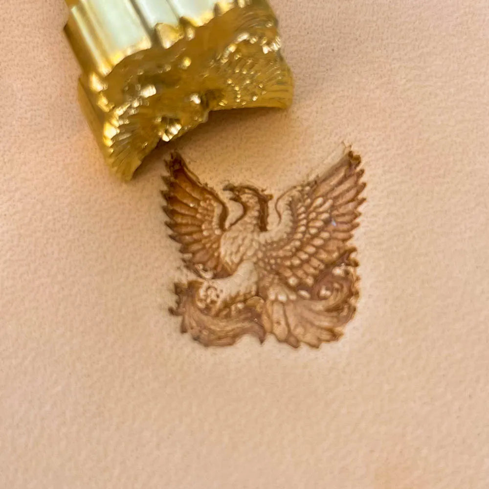LT539 Eagle Leather Stamping Tool–Heraldic Emboss Eagle 18x18mm (5/7" x 5/7")