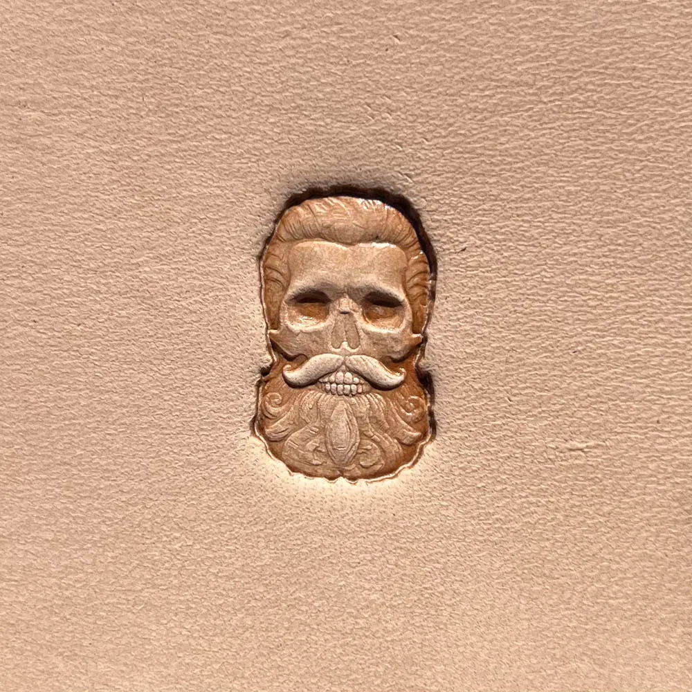 Skull Leather Stamp – Bearded Gentleman