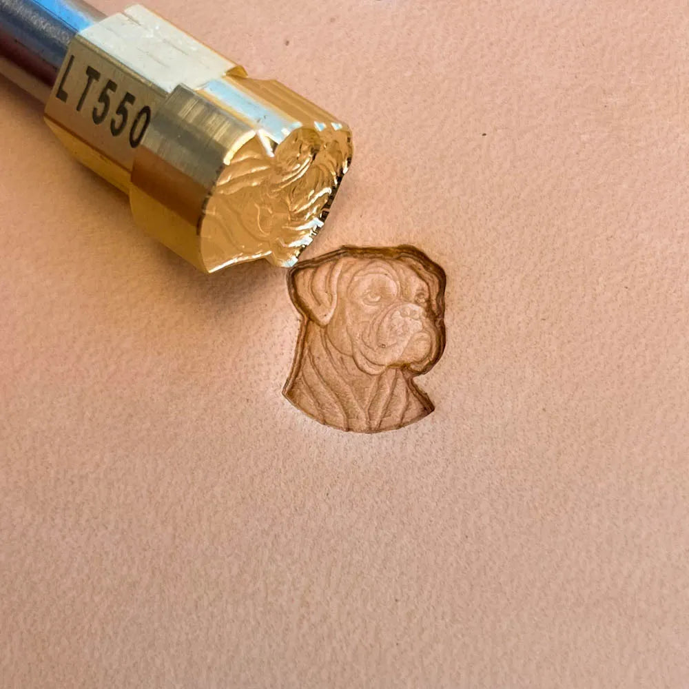 LT550 Dog Leather Stamping Tool–Boxer Head Dog 15x22mm (7/12" x 13/15")