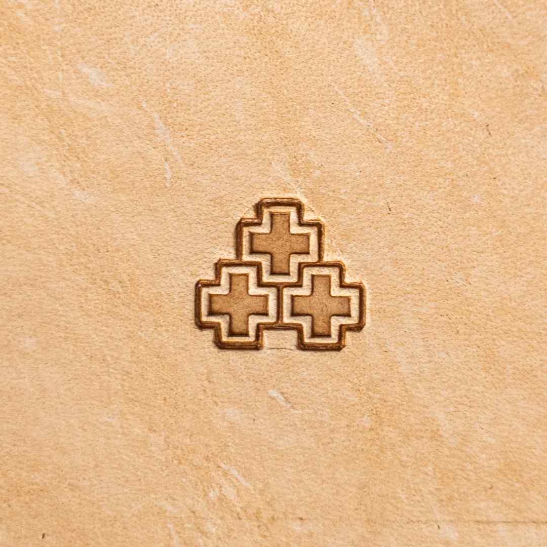 LT166 Geometric Leather Stamping Tool–Cross Tiles Geometric 5x12mm (1/5" x 7/15")