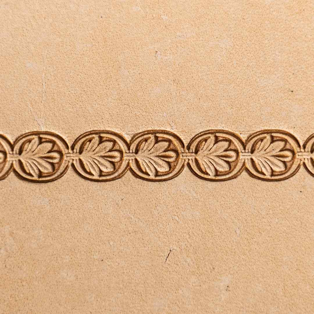 LT170 Leaf Leather Stamping Tool–Double Oval 1 Leaf 19x8mm (3/4" x 5/16")