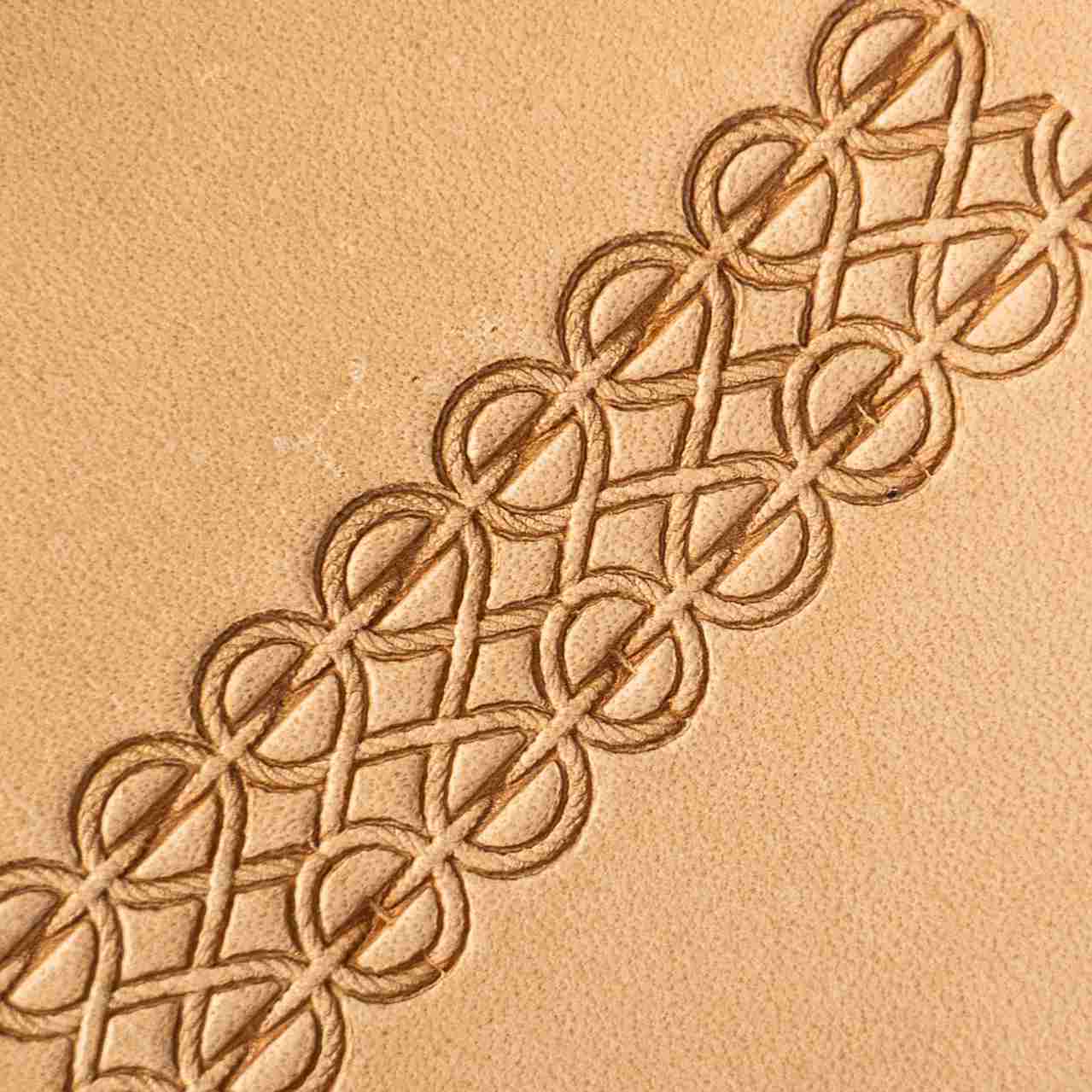 LT090 Interlocking Lines Leather Stamping Tool– Interlocking Lines 17x15mm (2/3" x 7/12")