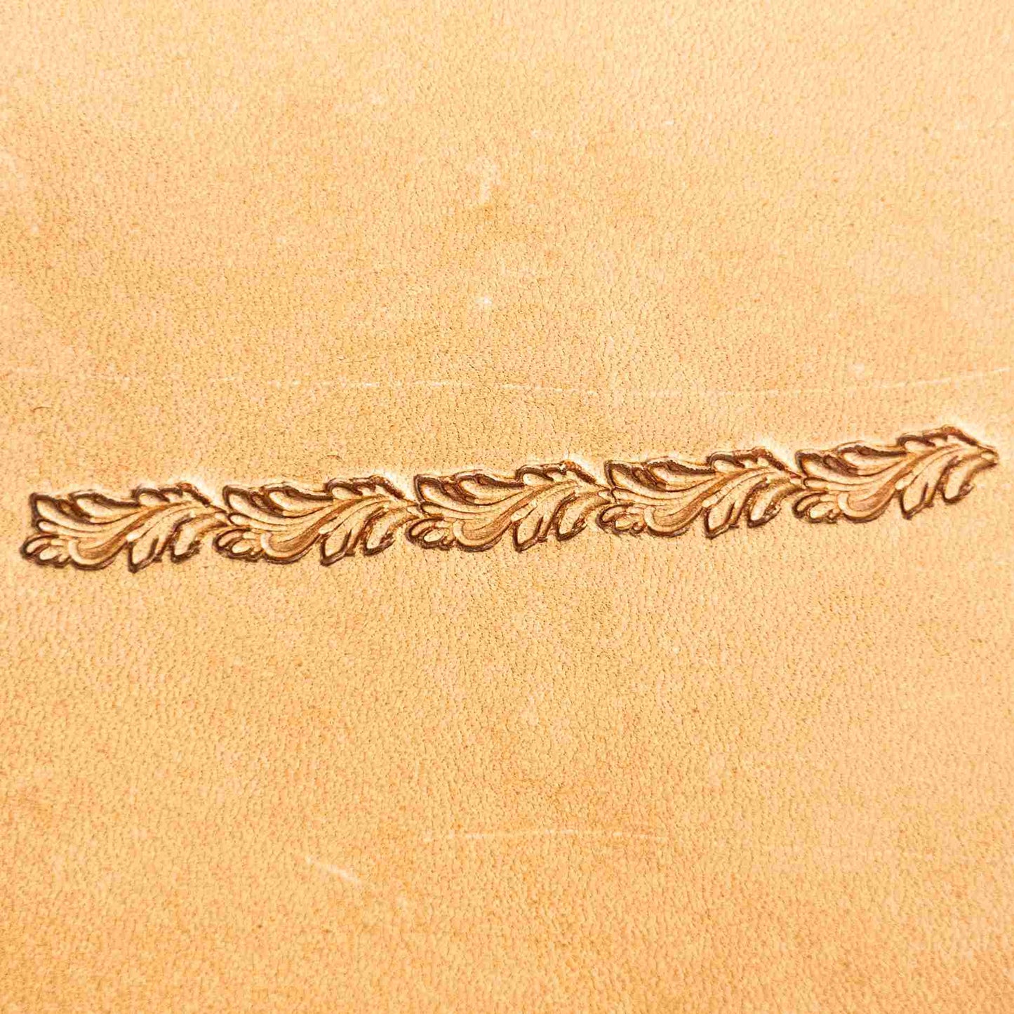 LT153 Oak Leaf Leather Stamping Tool–Embossed Border Oak Leaf 14x6mm (5/9" x 3/13")