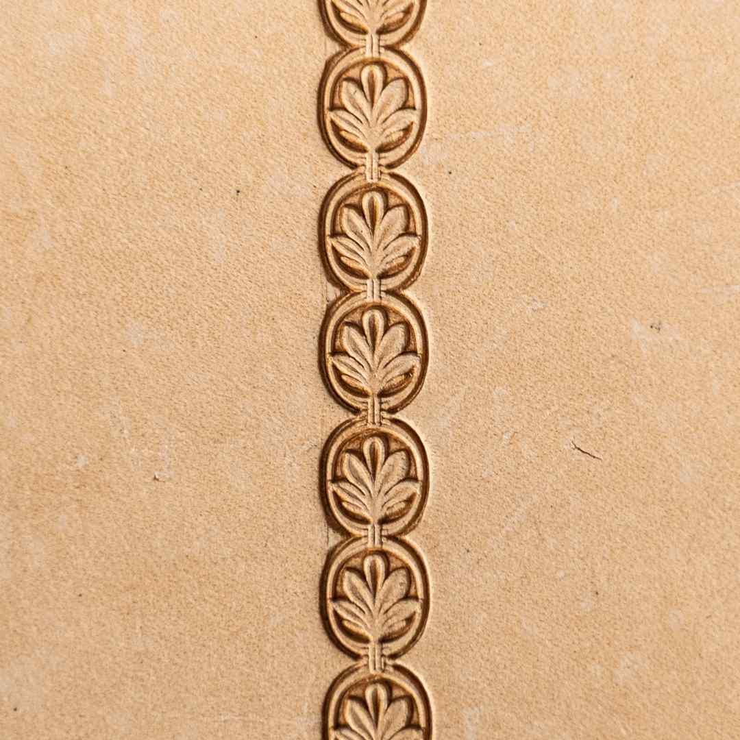 LT170 Leaf Leather Stamping Tool–Double Oval 1 Leaf 19x8mm (3/4" x 5/16")