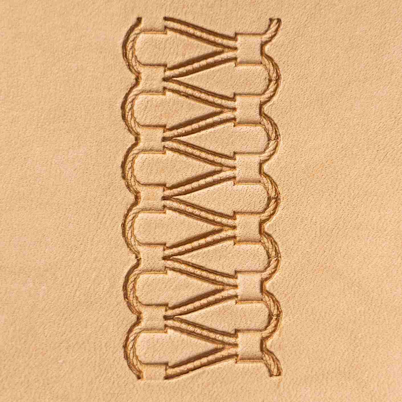 LT097 Stitches Leather Stamping Tool–Double Loop Stitches 20x8mm (11/14" x 5/16")