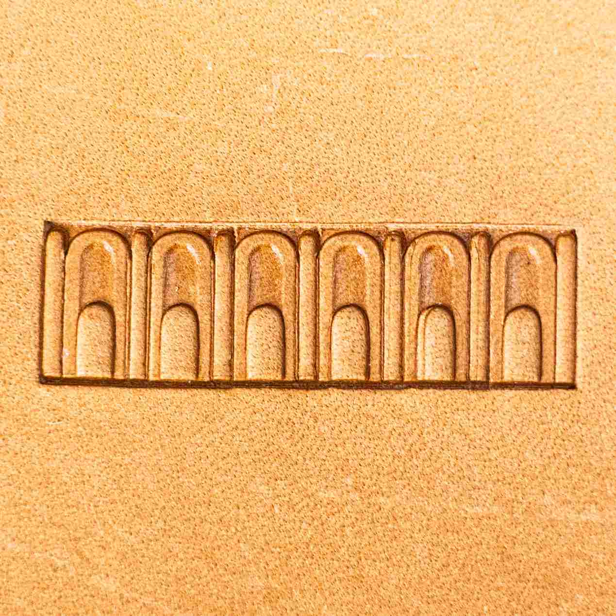 LT137 Geometric Leather Stamping Tool–Arch Border Geometric 12x8mm (7/15" x 5/16")