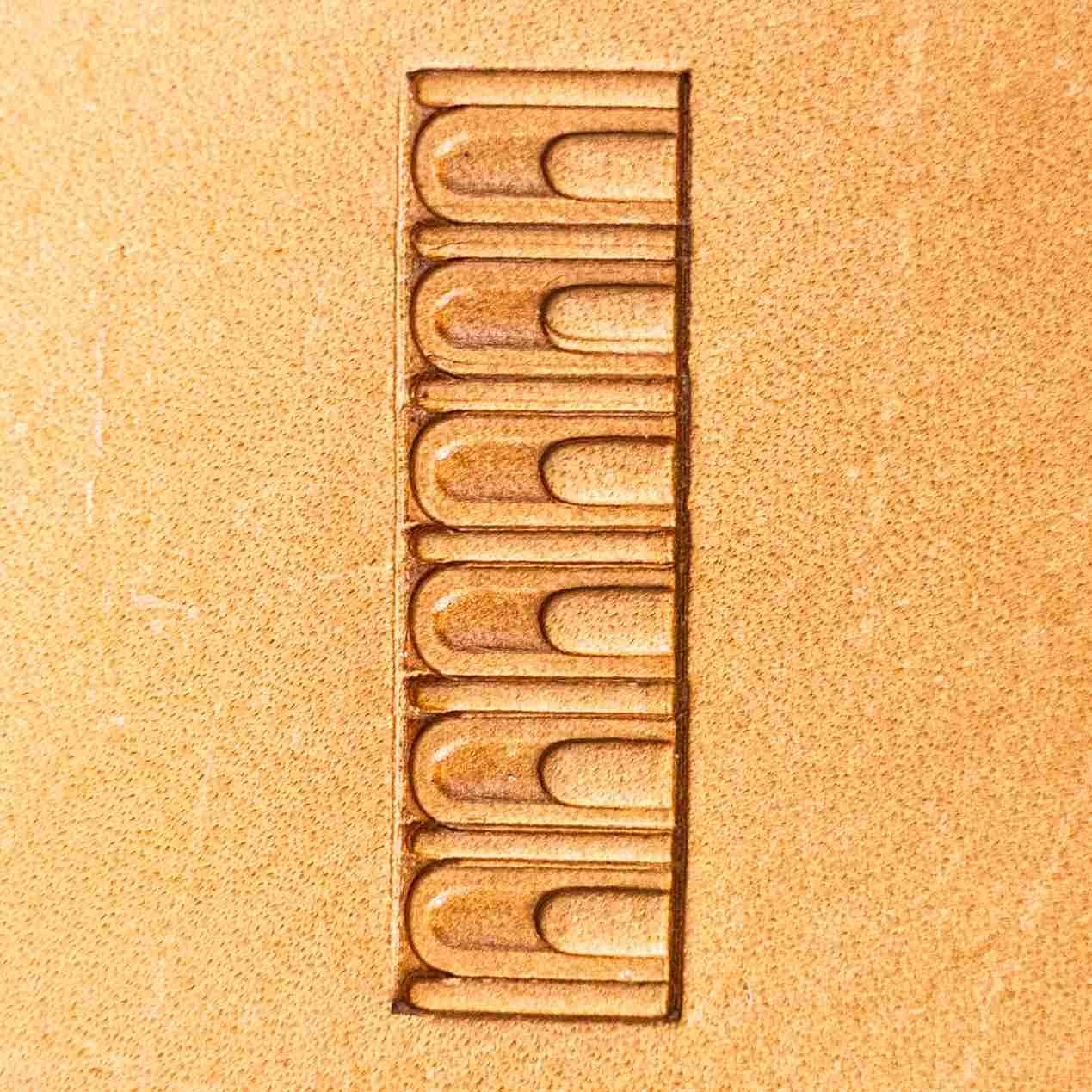 LT137 Geometric Leather Stamping Tool–Arch Border Geometric 12x8mm (7/15" x 5/16")