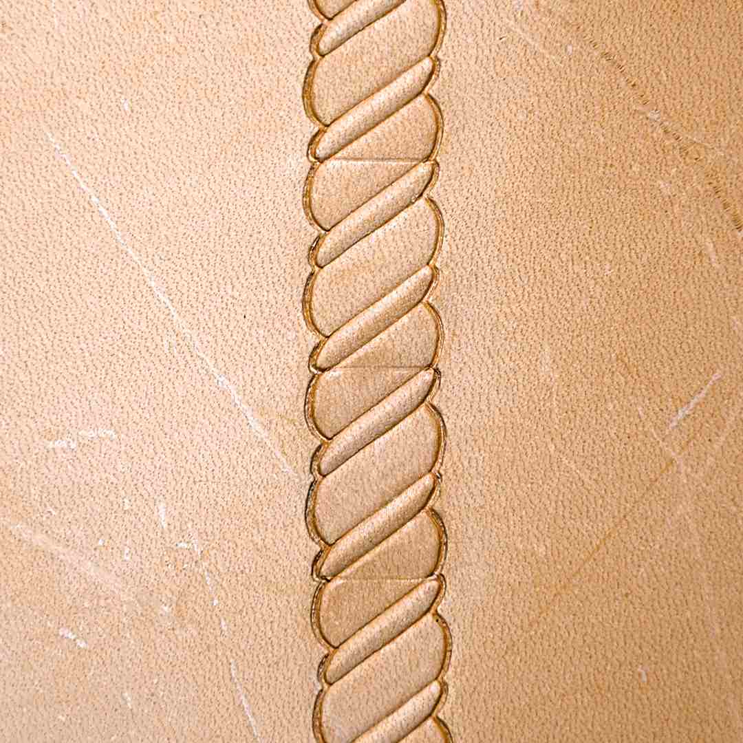LT064 Stitches Leather Stamping Tool–Braided Stitches 17x11mm (11/16"x7/16")