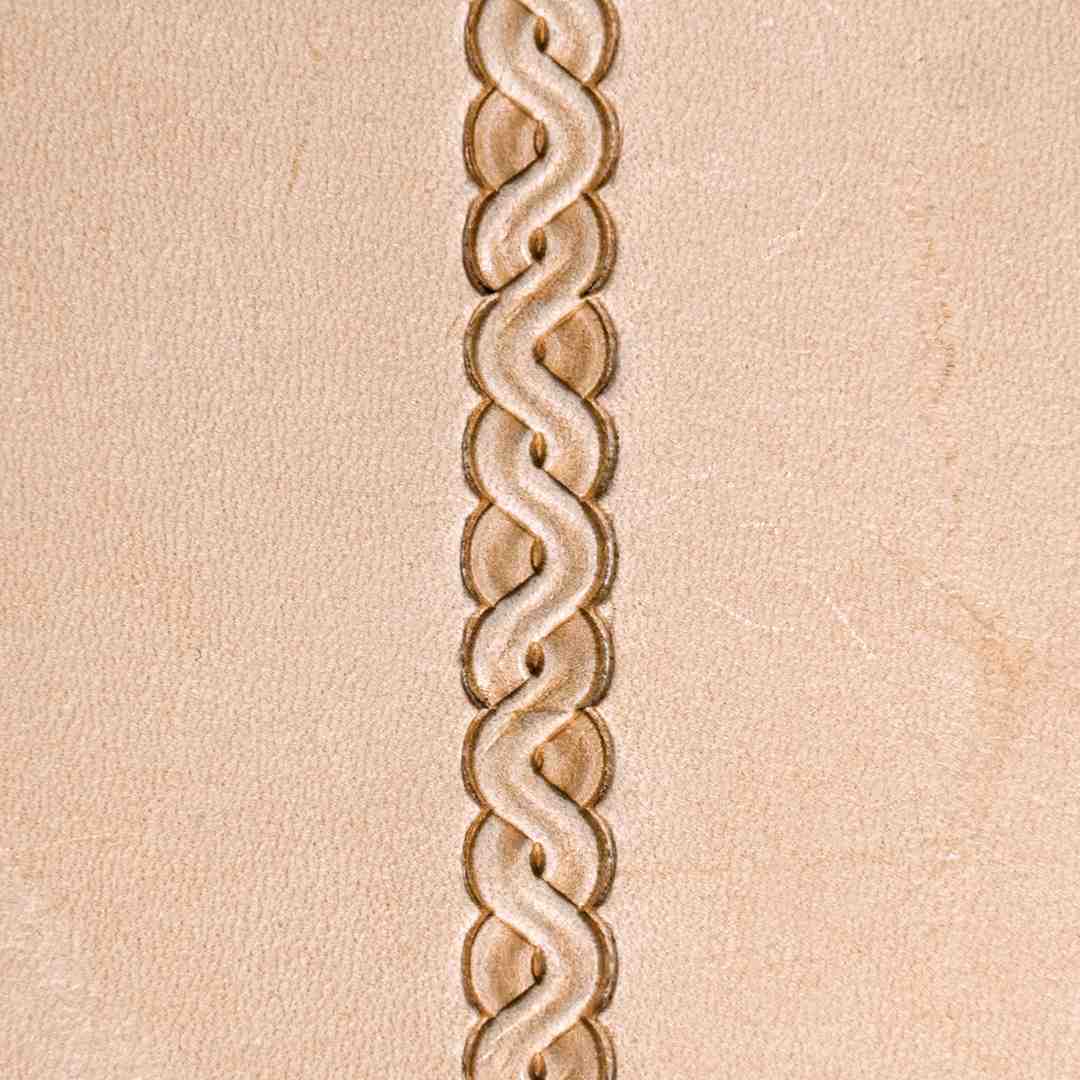 LT072 Interlaced Border Leather Stamping Tool– Interlaced Border 19x7mm (3/4"x9/32")