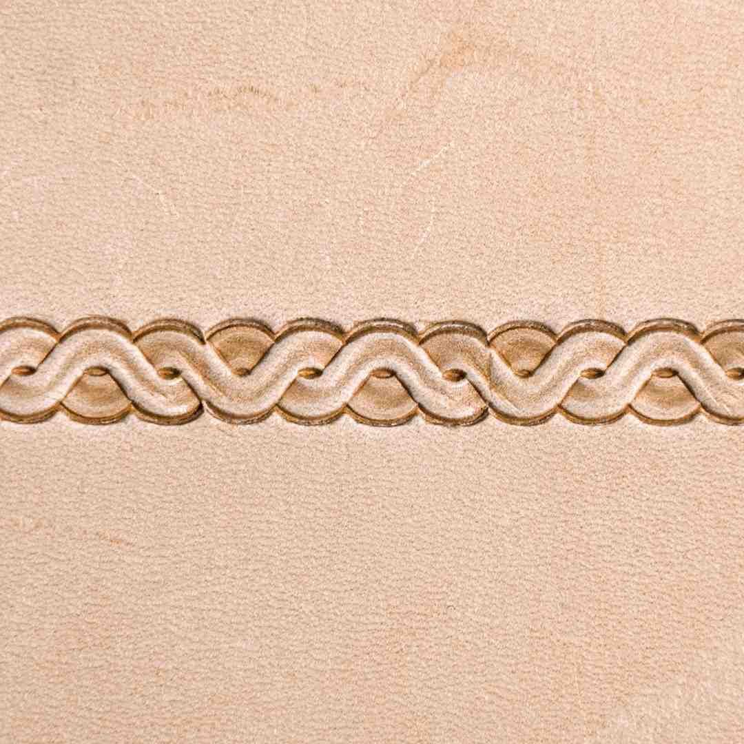 LT072 Interlaced Border Leather Stamping Tool– Interlaced Border 19x7mm (3/4"x9/32")