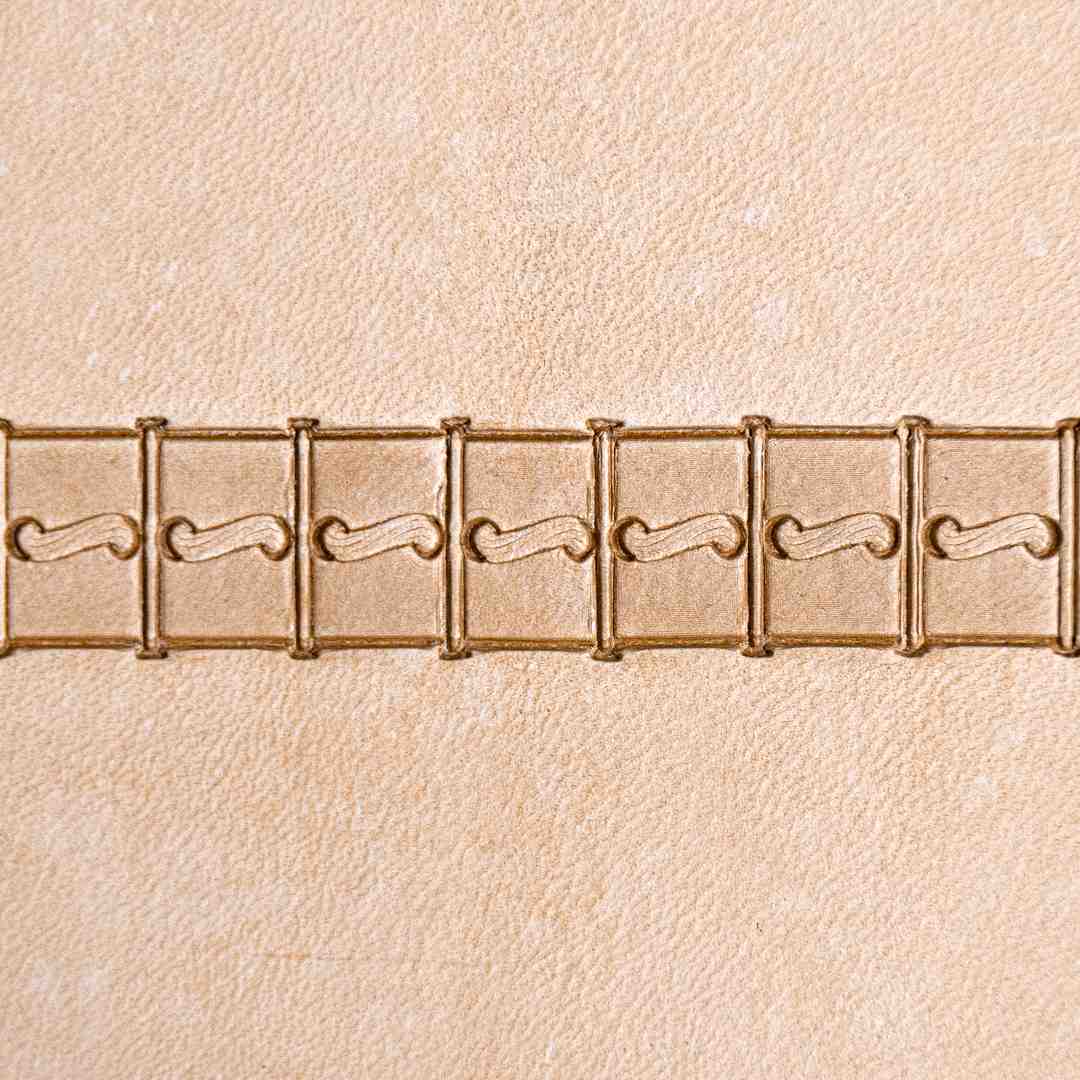 LT087 Stitches Leather Stamping Tool–Boxed Line Stitches 12x9mm (7/15" x 5/14")