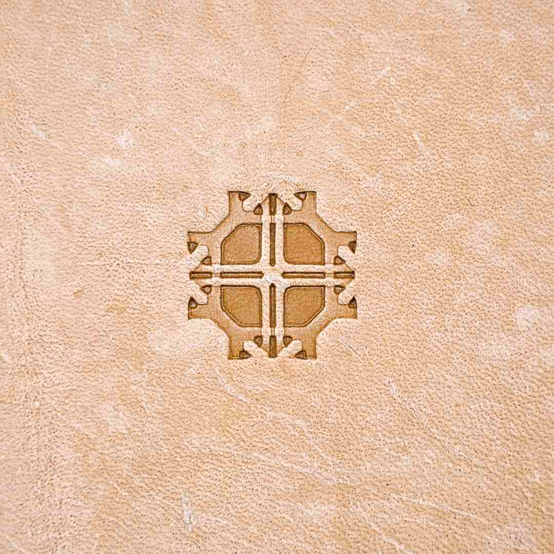 LT356 Geometric Leather Stamping Tool–Mosaic Style Geometric 18x18mm (5/7" x 5/7")