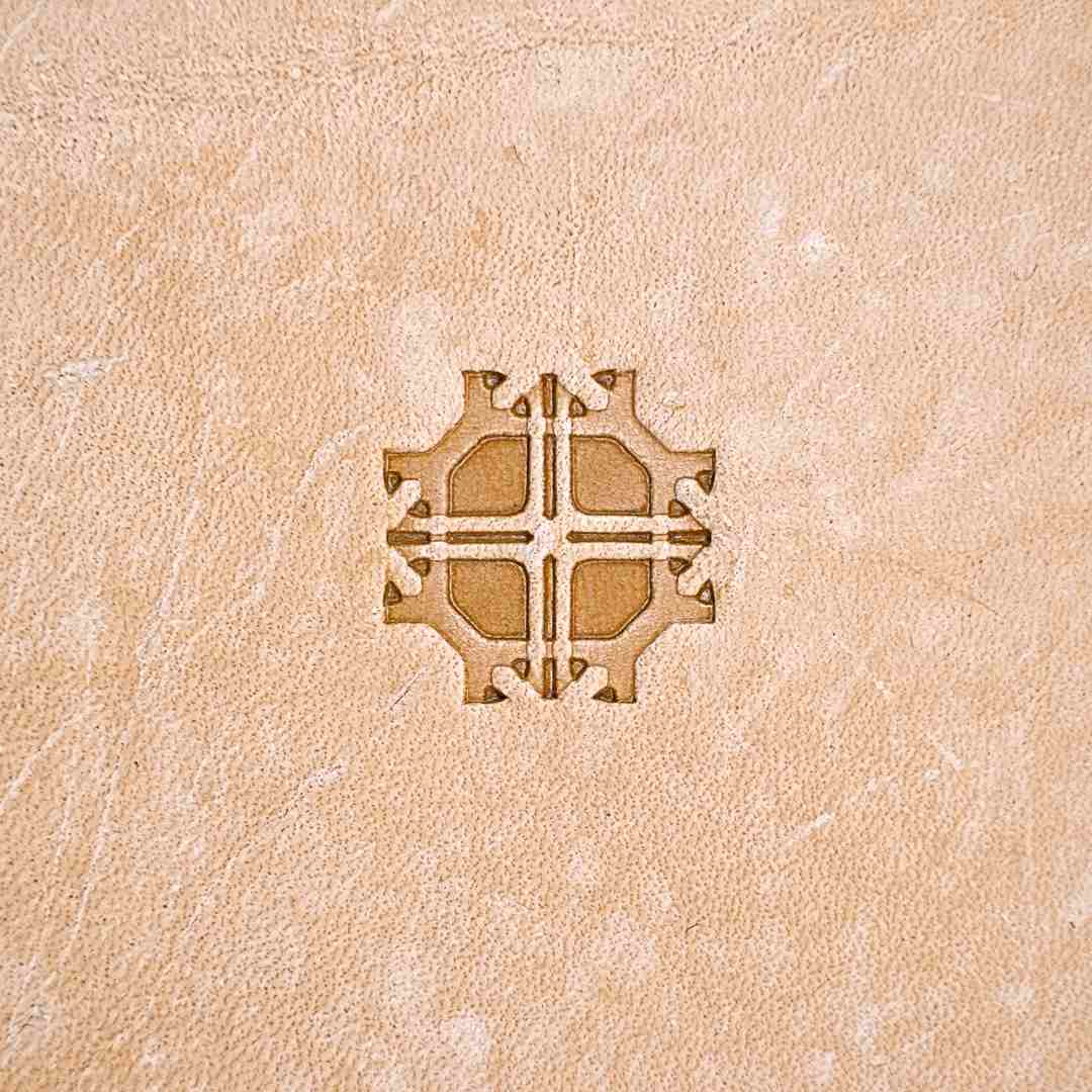LT356 Geometric Leather Stamping Tool–Mosaic Style Geometric 18x18mm (5/7" x 5/7")