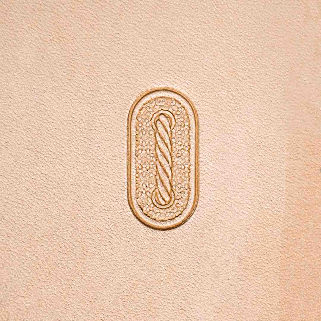 LT074 Rope Oval Leather Stamping Tool– Rope Oval 20x10mm (13/16"x3/8")
