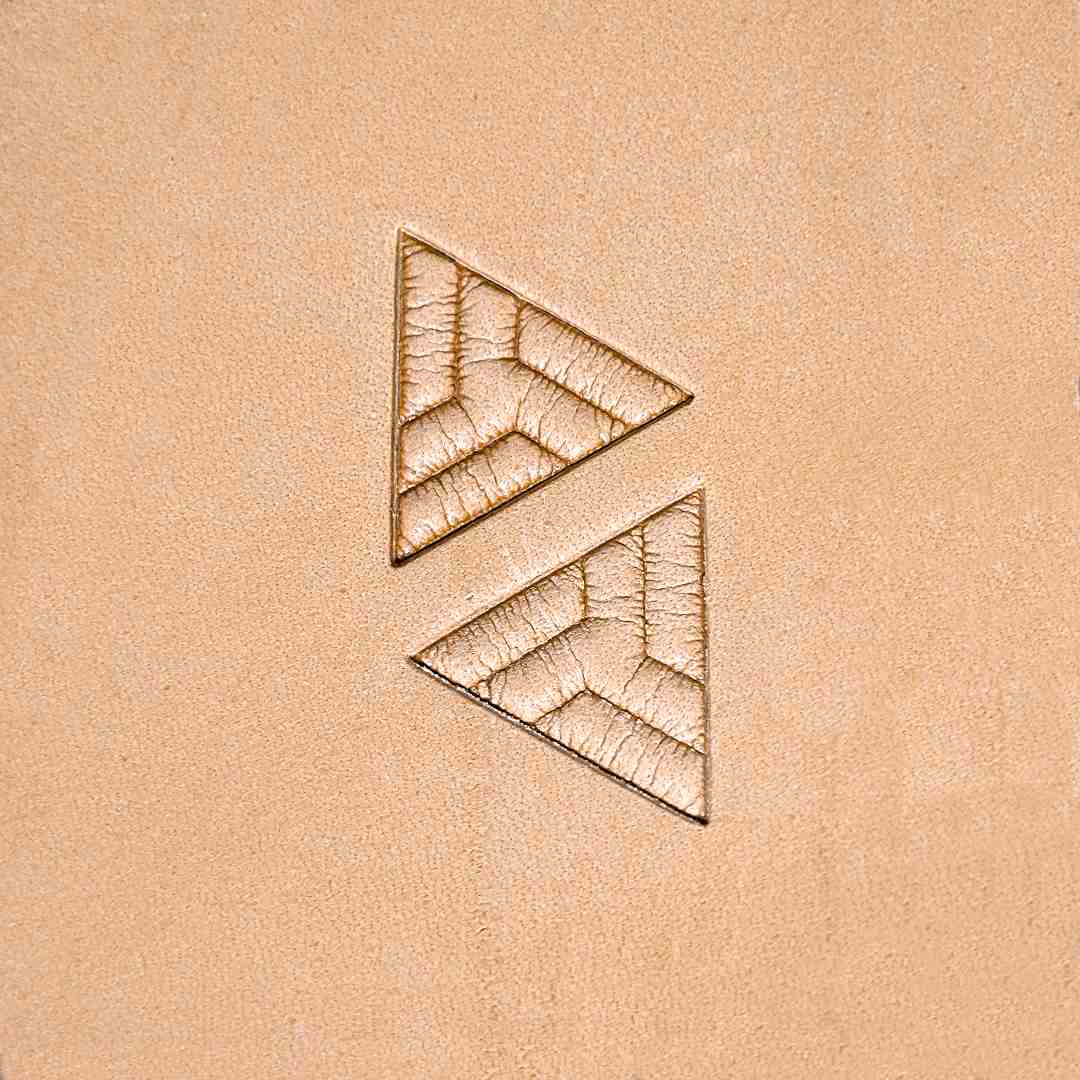 LT055A+B Geometric Leather Stamping Tool–Leaves Geometric 19x16mm (3/4"x5/8")