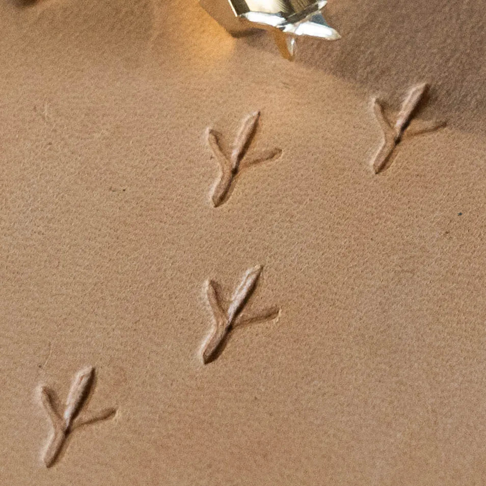 Footprint Leather Stamp – Bird Track