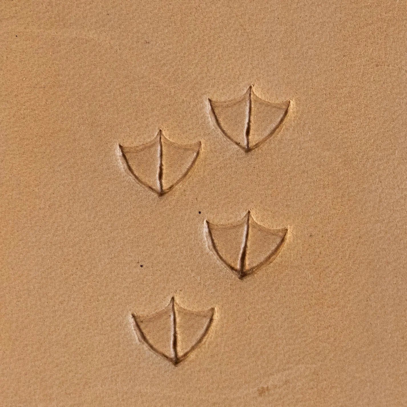 LT414 Footprint Leather Stamping Tool–Bird Tracks Footprint 11x09mm (7/16" x 5/14")