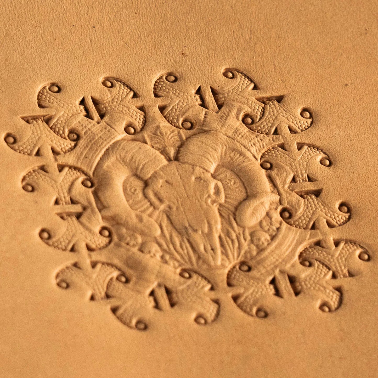 BP102 Bumper Tool Leather Embossing-65x60mm