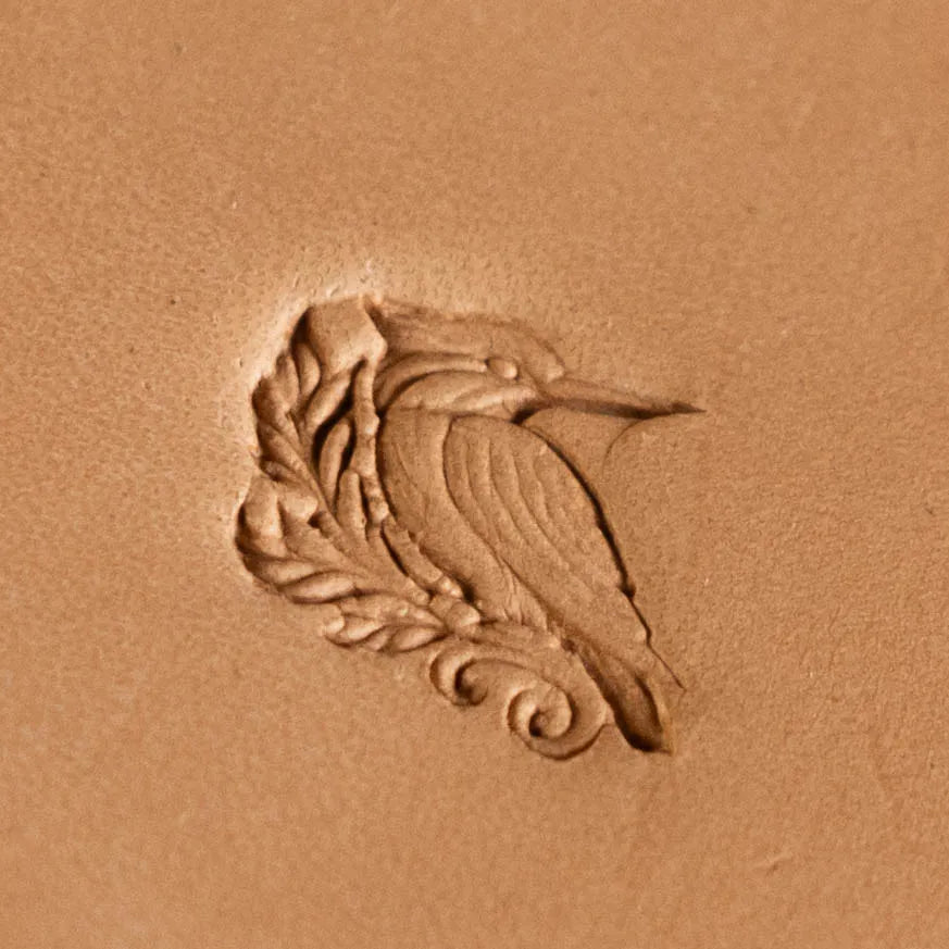 LT646 Kingfisher Bird Leather Stamping Tool– Kingfisher Bird 15x15mm (7/12" x 7/12")