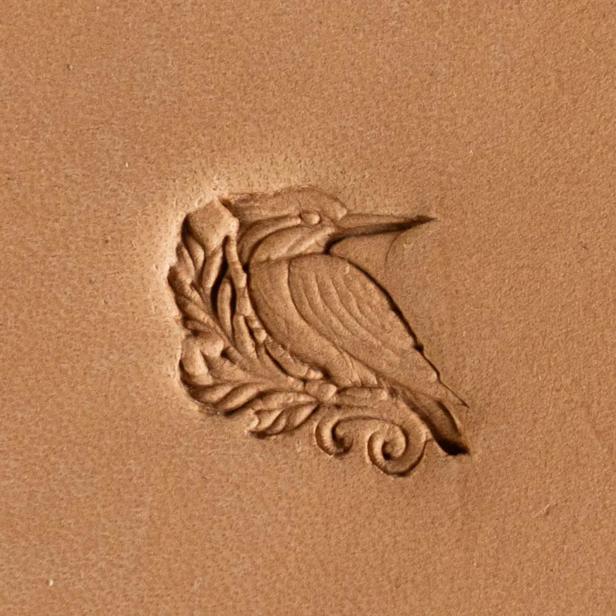 LT646 Kingfisher Bird Leather Stamping Tool– Kingfisher Bird 15x15mm (7/12" x 7/12")