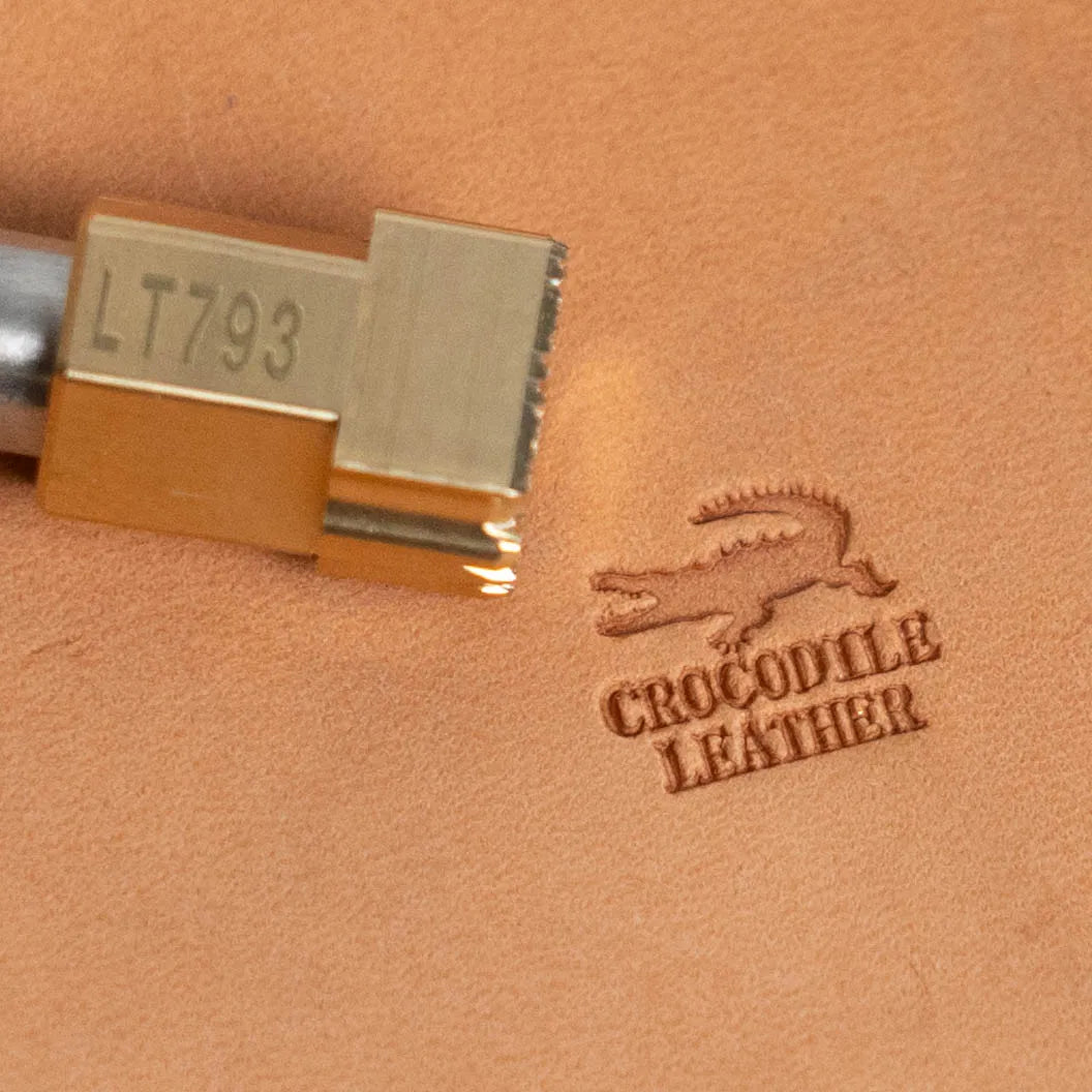 LT793 Crocodile Leather Marking Stamp – 13x11mm (1/2" x 7/16")