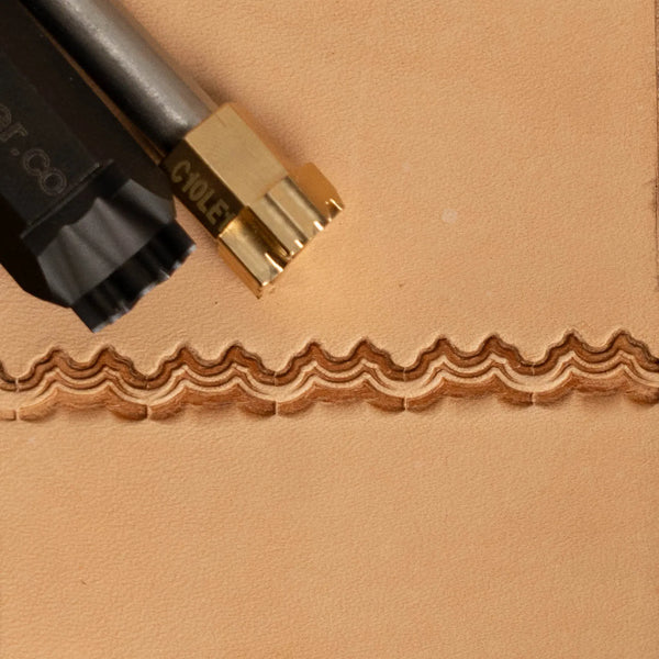 C10LE1 Decorative Brass Edge Cutter Stamp – 14x10mm