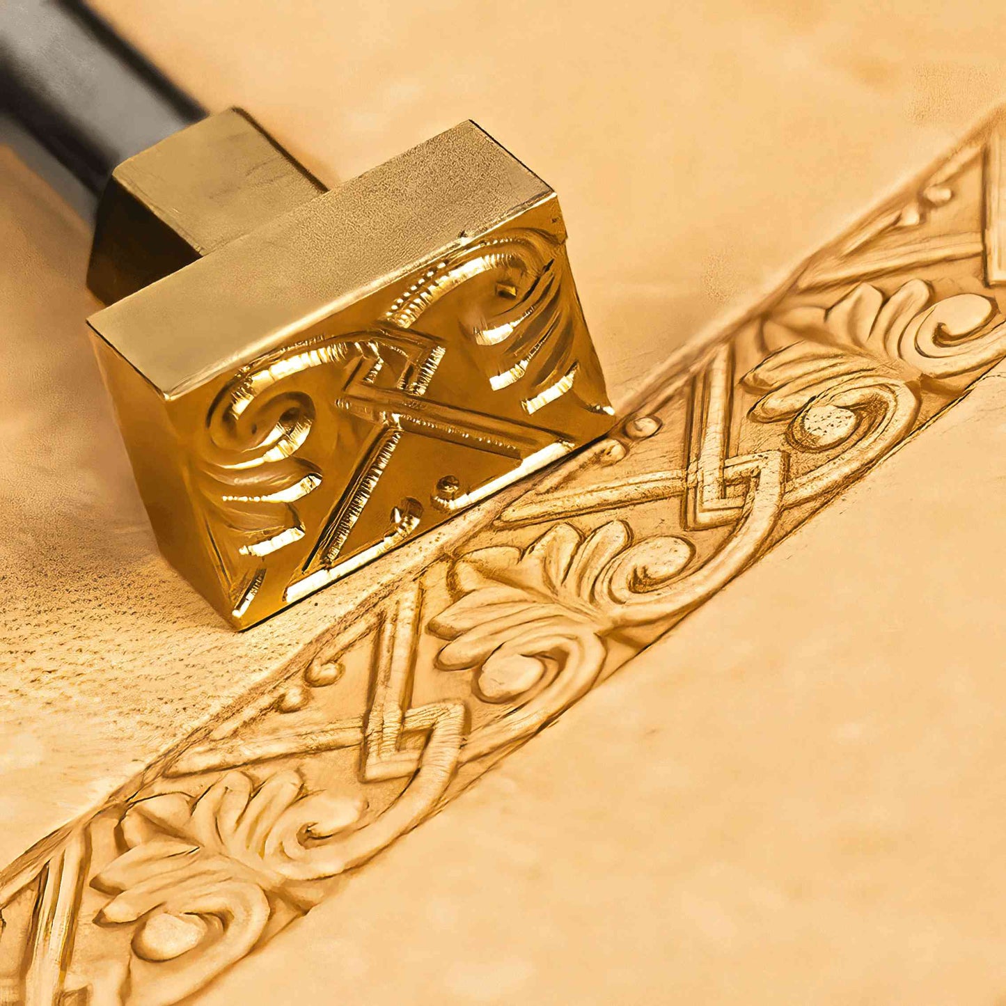 LT117 Border and Corner Premium Leather Stamping Tools for Professional Crafters-18x12mm size