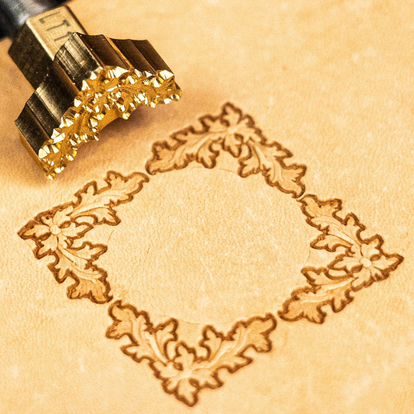 Oak Leaf Leather Stamp – Border Frame