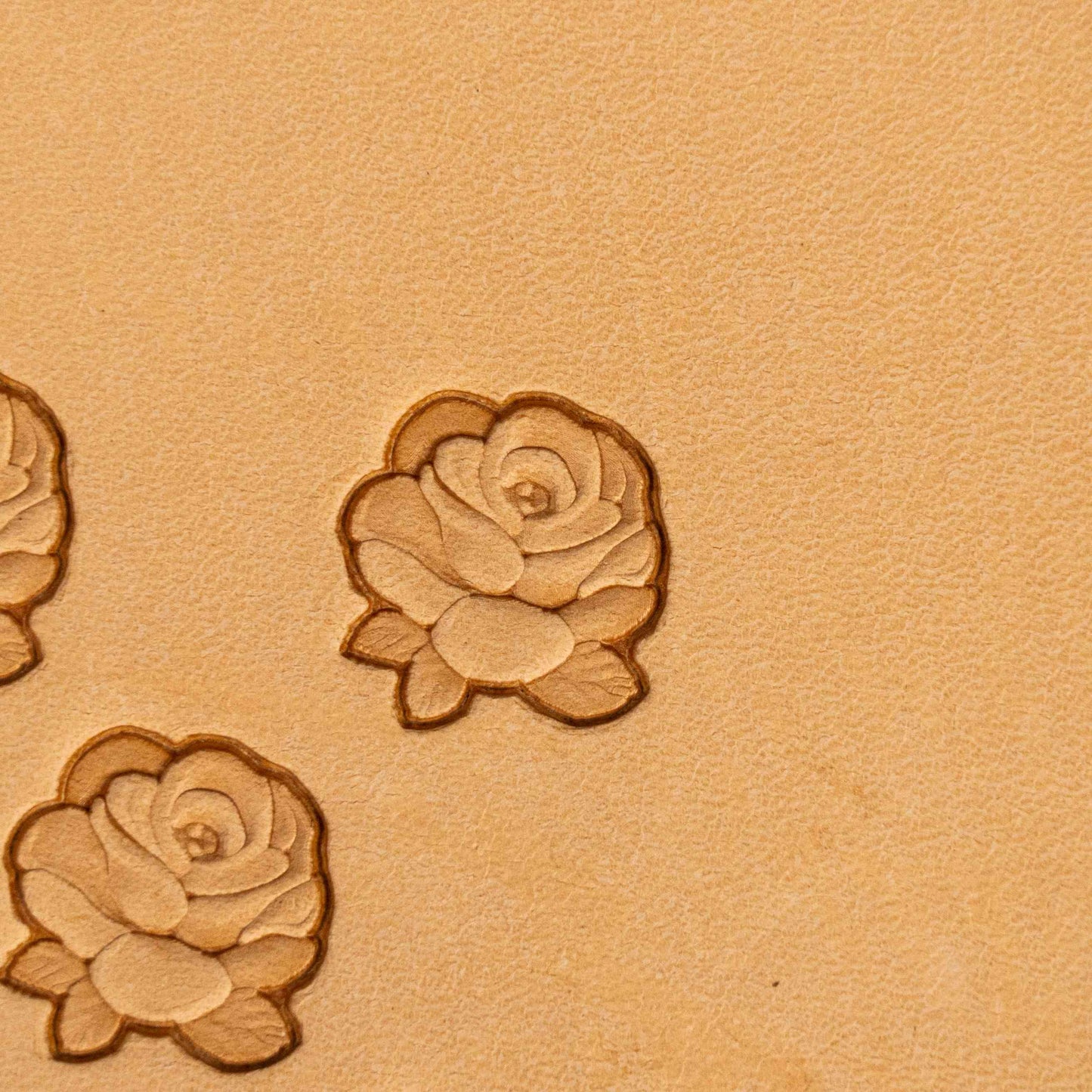 LT235 Rose Leather Stamping Tool–Small Cluster Rose 18x17mm (5/7" x 2/3")