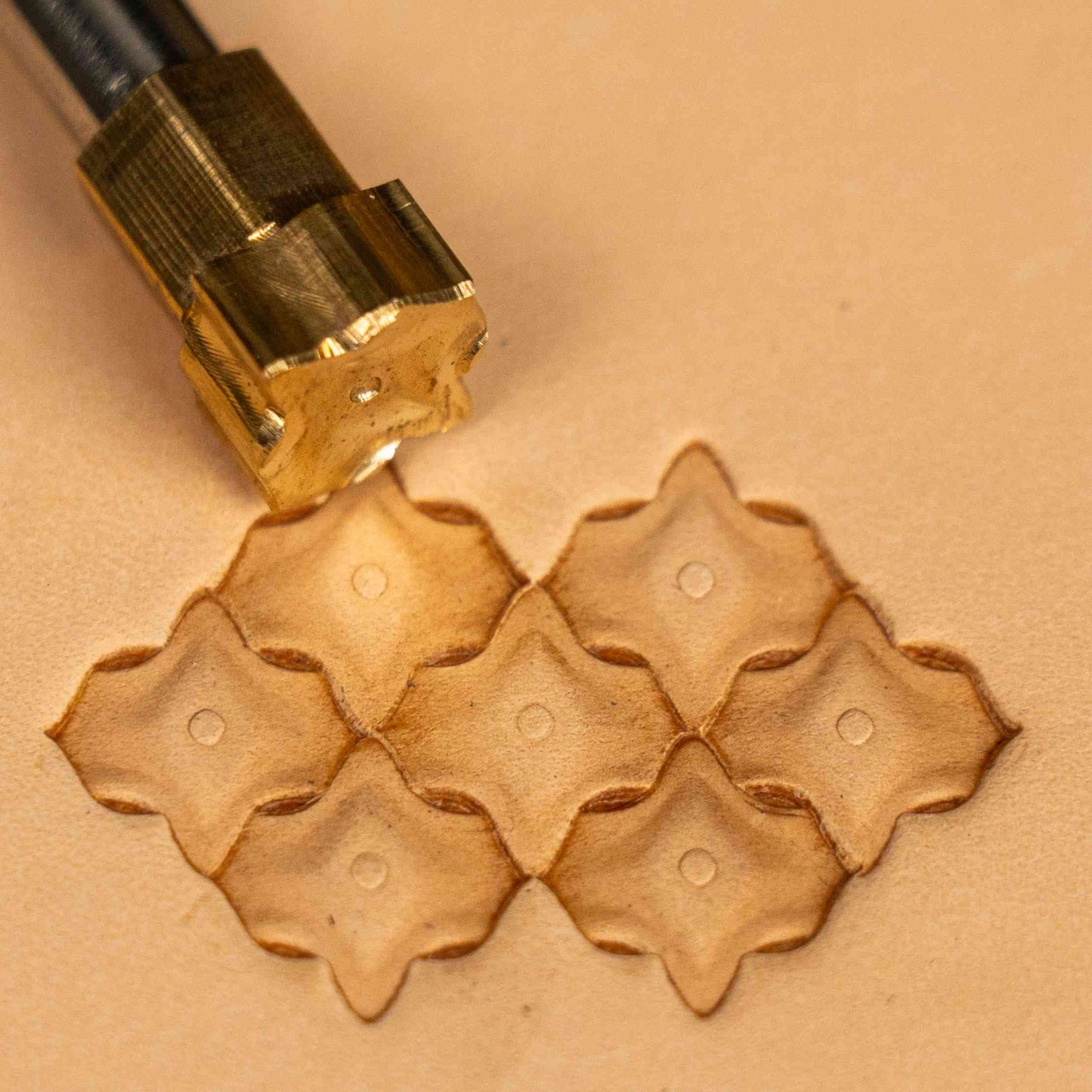 Pattern Leather Stamp – Petal Tiles