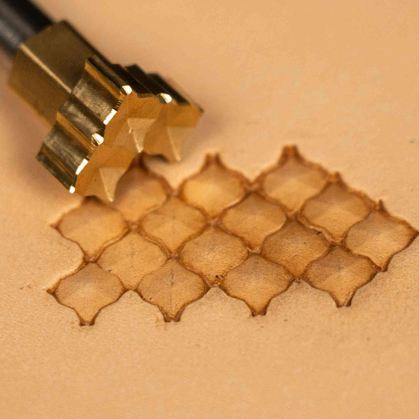 Geometric Leather Stamp – Lattice