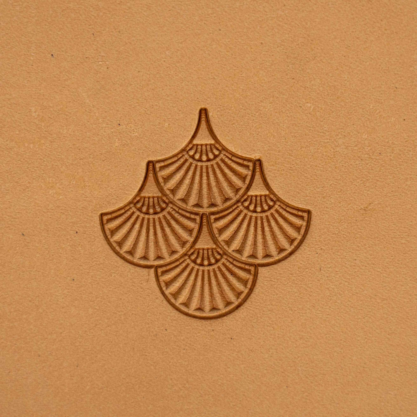 LT322 Geometric Leather Stamping Tool–Fan Shape Geometric 15x15mm (7/12" x 7/12")