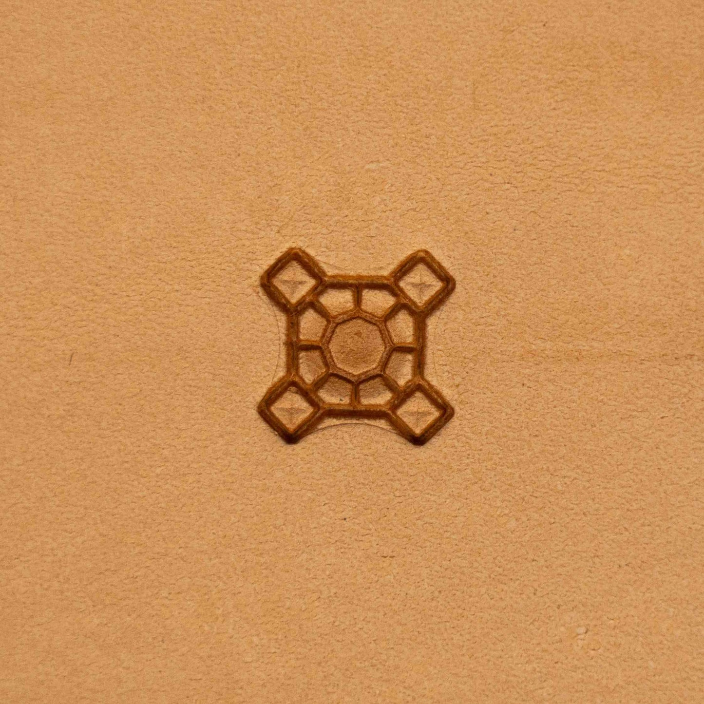 LT350 Geometric Leather Stamping Tool–Honeycomb Style Geometric 15x15mm (7/12" x 7/12")