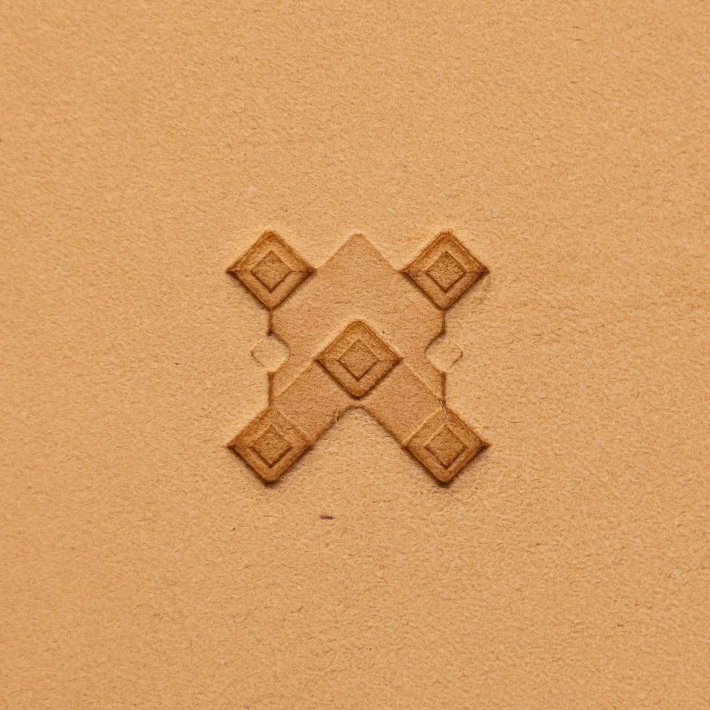 LT355 Geometric Leather Stamping Tool–Diamond Tiles Geometric 16x15mm (5/8" x 7/12")