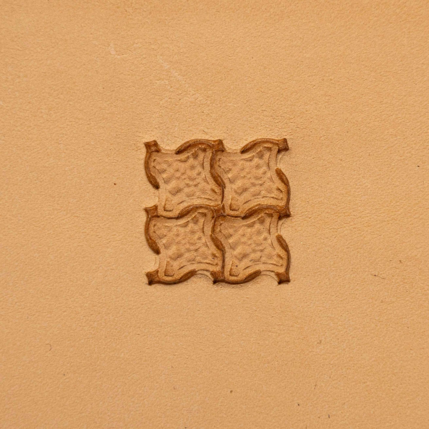 LT362 Geometric Leather Stamping Tool–Textured Tile Geometric 15x15mm (7/12" x 7/12")