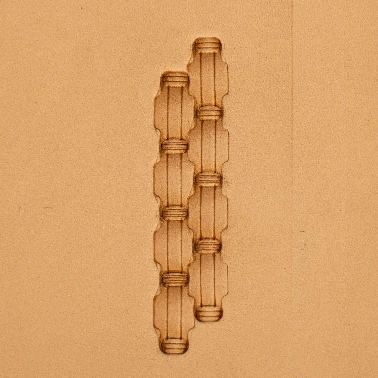 LT364 Basket Weave Leather Stamping Tool–Chain Style Basket Weave 14x7mm (5/9" x 3/11")