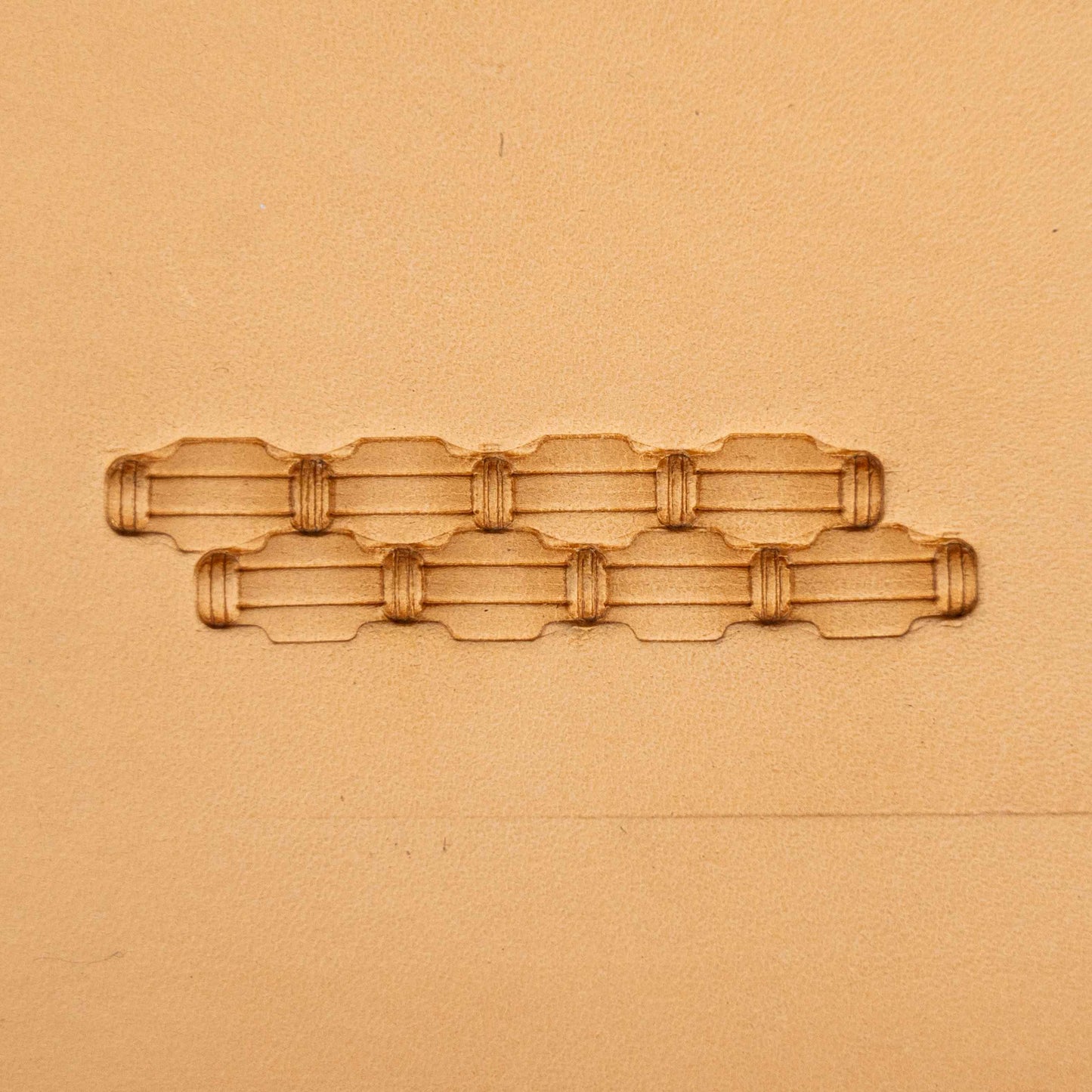 LT364 Basket Weave Leather Stamping Tool–Chain Style Basket Weave 14x7mm (5/9" x 3/11")