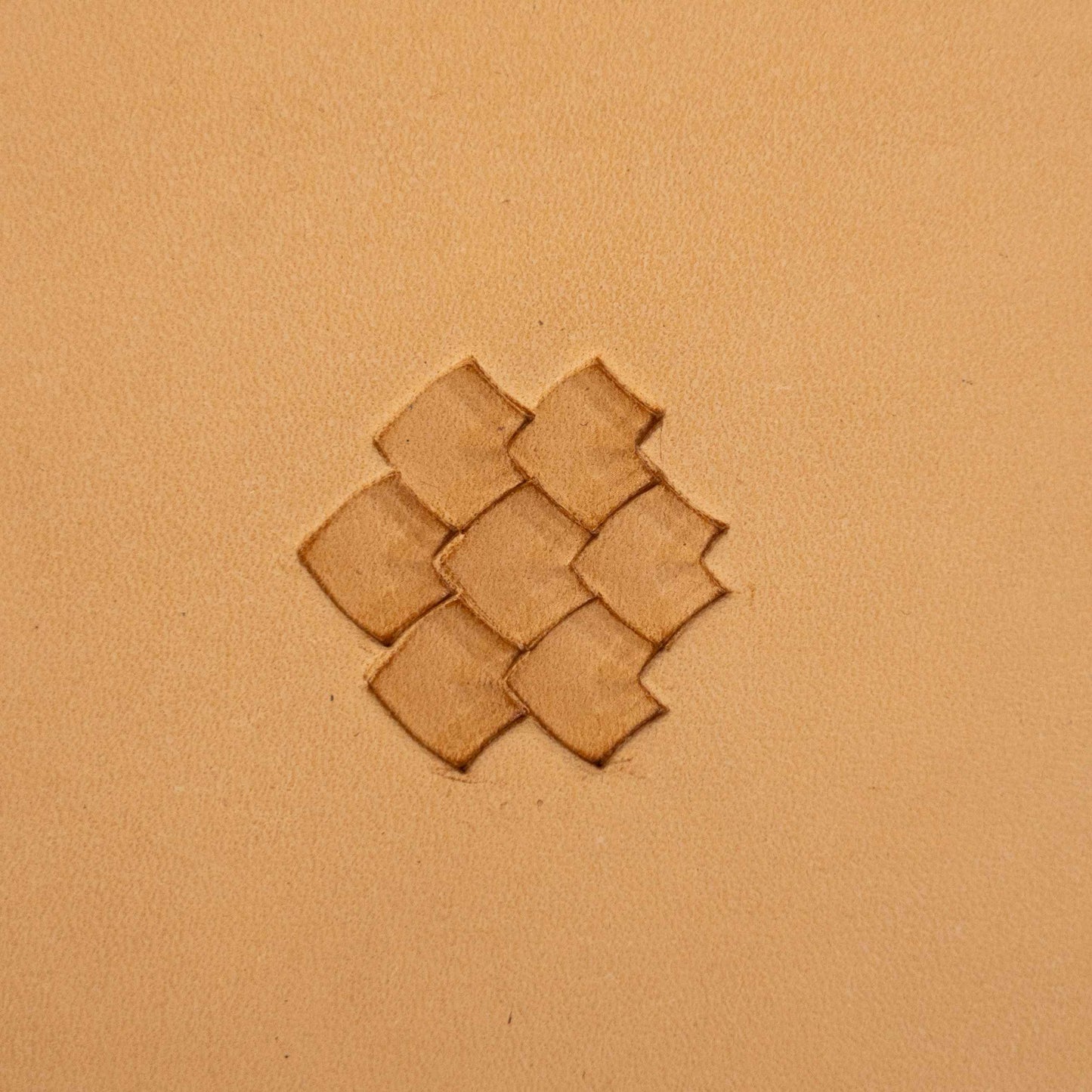 LT366 Basket Weave Leather Stamping Tool–Curved Tiles Basket Weave 11x10mm (7/16" x 2/5")