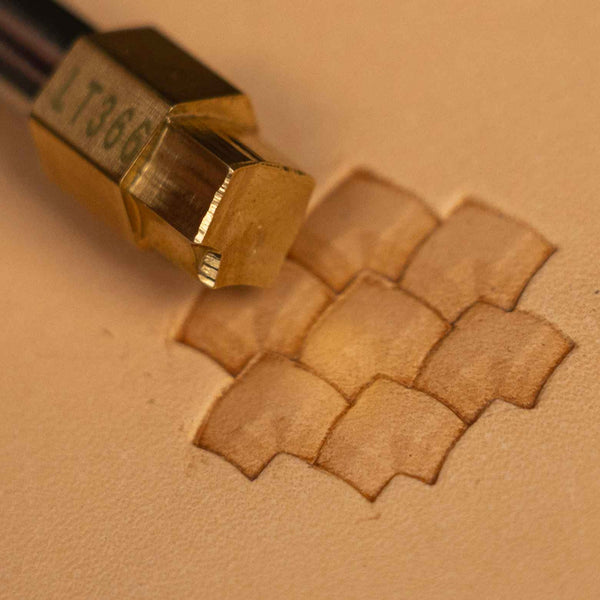 Basket Weave Leather Stamp – Curved Tiles